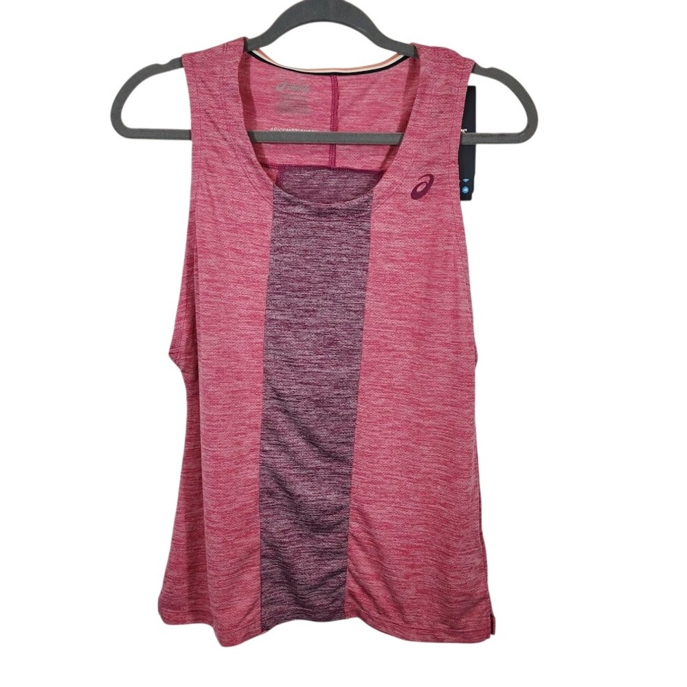 Asics Womens Running Tank Top Sleeveless Athletic Pink Purple‎ Activewear XS